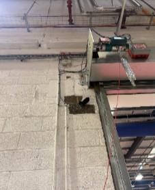 Replacement of existing roller shutter door isolators